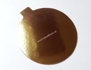 Podložka na minidezerty zlatá 10cm
