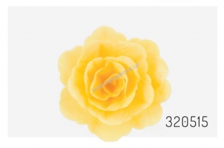 Oplatková růže velká žlutá - 1 kus
