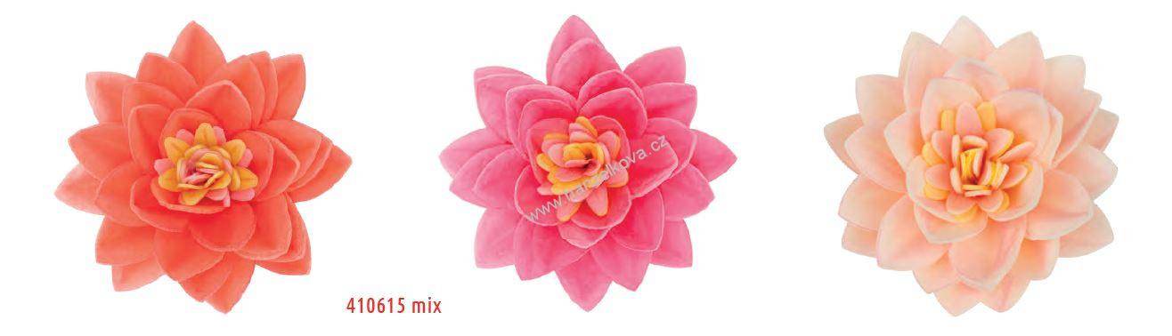 Dekorace z jedlého papíru - Lotosový květ mix 1ks