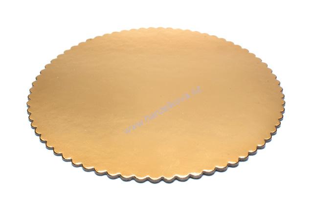 Podložka kart.zlatá 22cm
