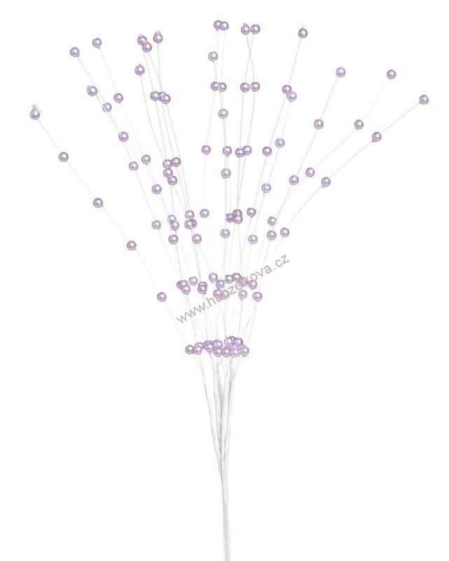 Svazek s korálky lila
