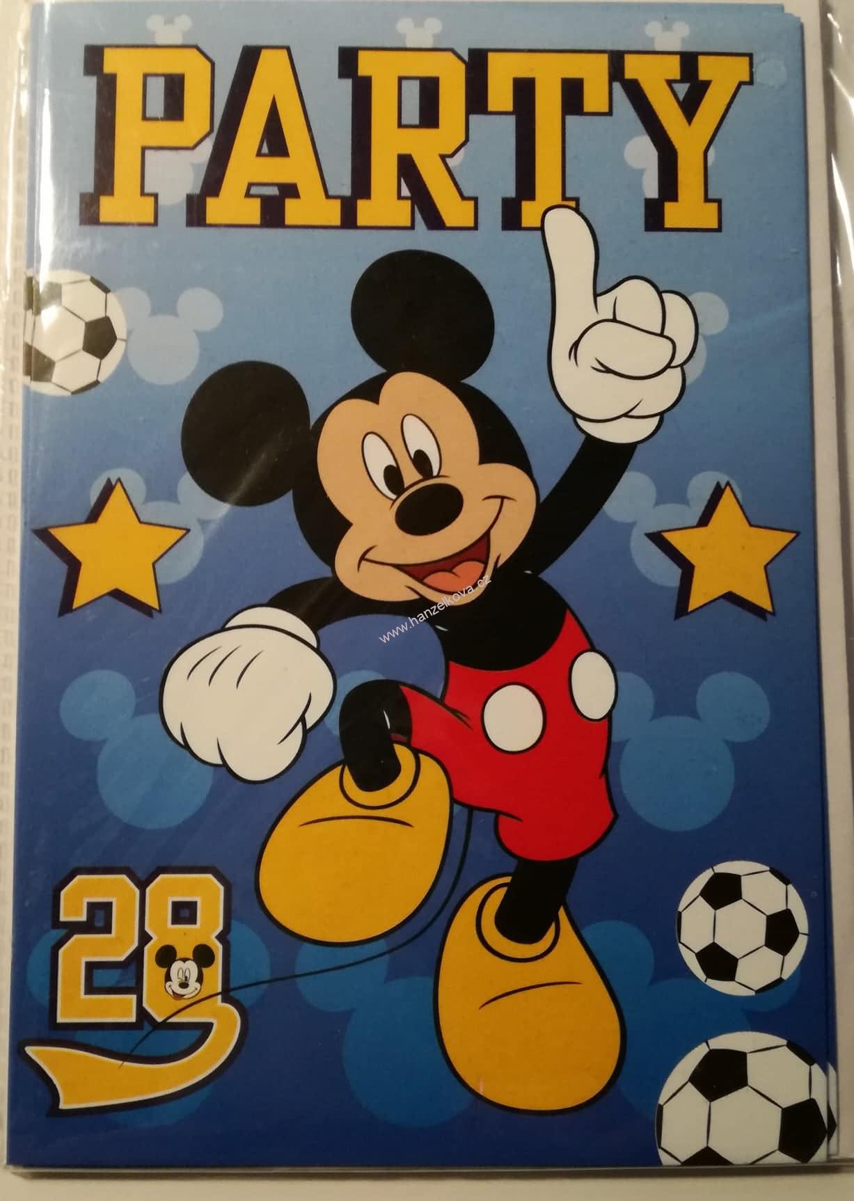 Pozvánka Mickey - 5ks