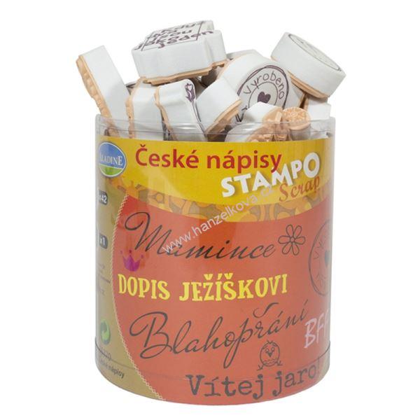 Razítka StampoScrap - české nápisy
