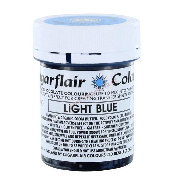 Barva na bázi kakaového másla Sugarflair Light Blue 35g