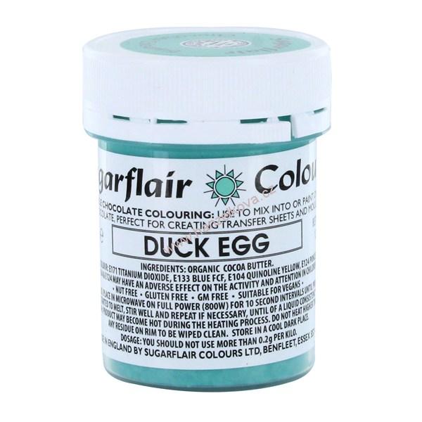 Barva na bázi kakaového másla Sugarflair Duck Egg 35g
