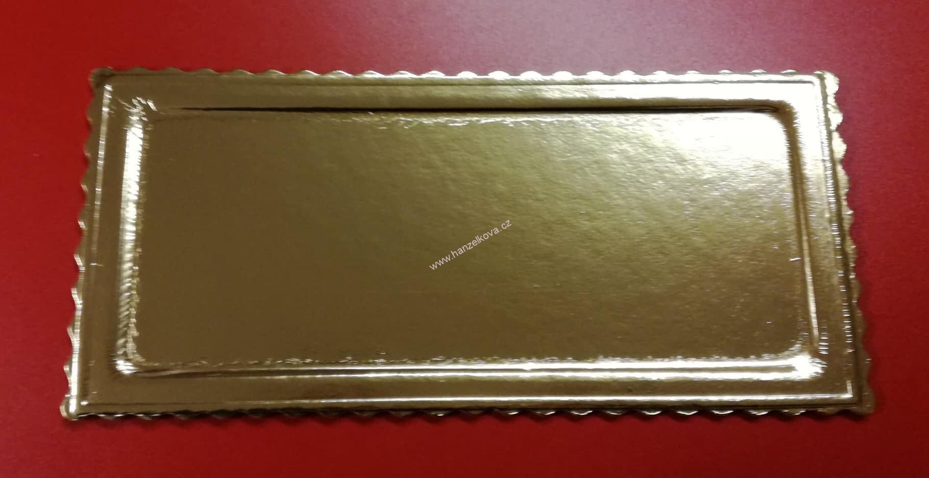 Zlatá podložka 16x35 cm