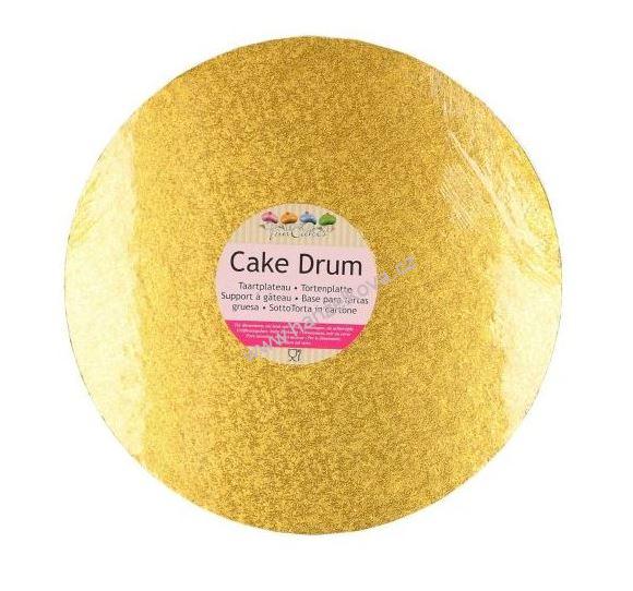 Podložka Fun Cakes - Kruh 30cm zlatá
