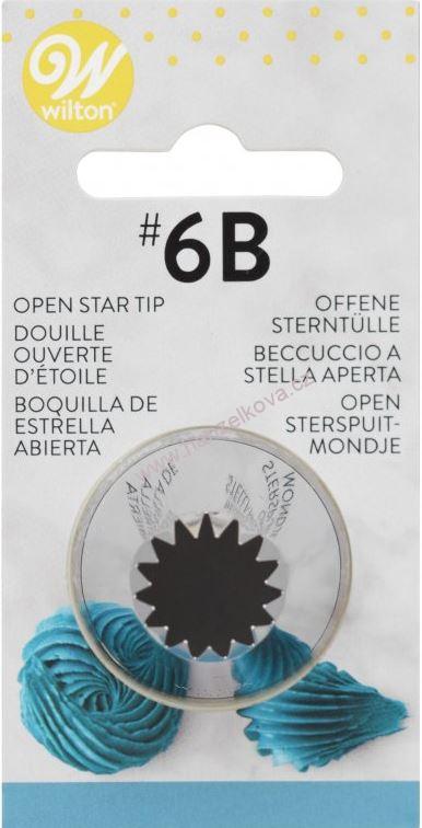 Špička Wilton Open Star - č. 6B 