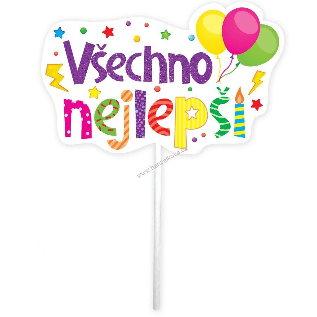 Zápich - Všechno nejlepší s balónky 