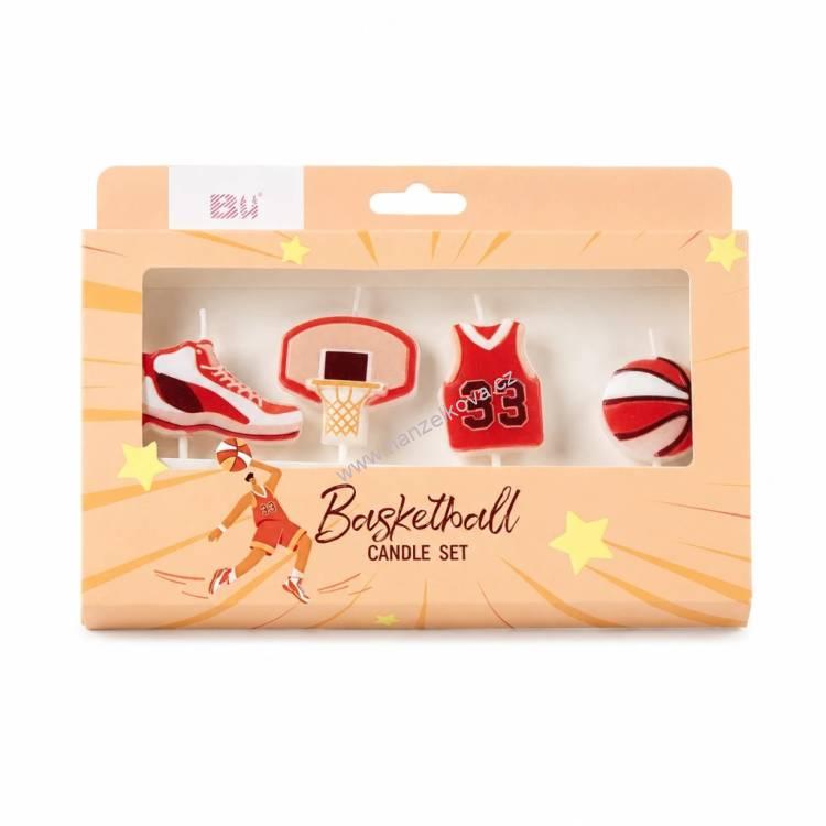 Svíčky Basketbalový set 4ks