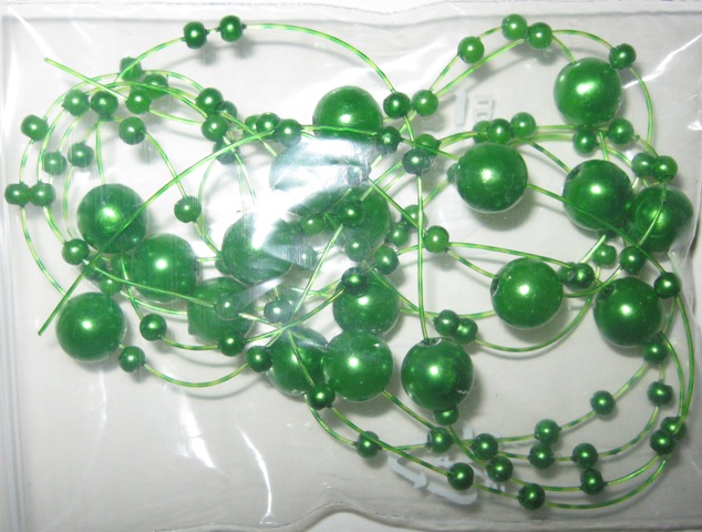 Perličky na ozdobu dortu - olivově zelené