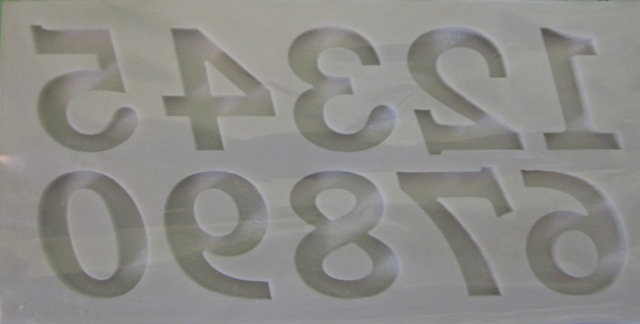 Silik.forma čísla AM067
