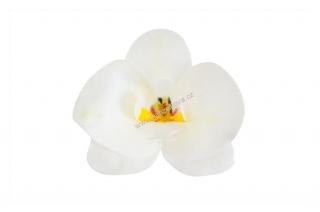 Dekorace z jedlého papíru - orchidej bílá 10ks