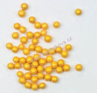 Cukrové kuličky metalické zlaté 300g/5mm