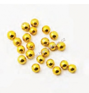 Cukrové kuličky měkké zlaté 50g - 5mm