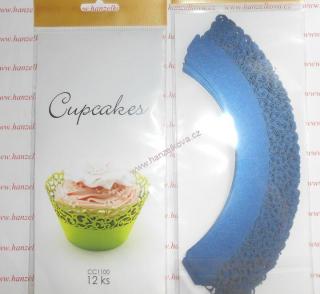 Krajka Cupcakes modrá 1100