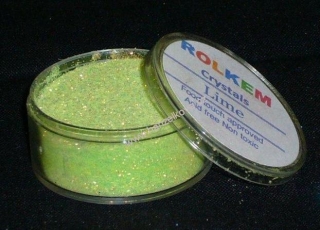 Jedlá glitterová barva Rolkem Lime