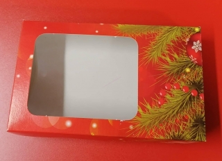 Krabice na cukroví červená (25 x 15 x 5 cm)