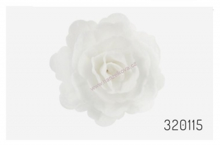 Oplatková růže velká bílá - 1 kus