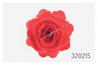 Oplatková růže velká červená - 1 kus