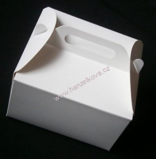 Výslužková krabice bílá 18x18x10cm