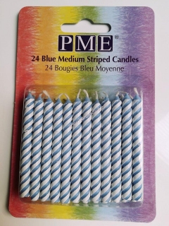 Svíčky PME modré 24ks
