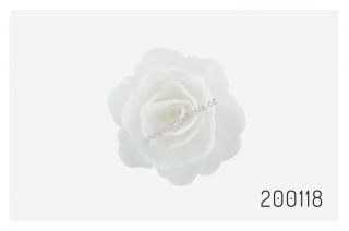 Oplatková růže střední bílá - 1 kus