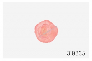 Dekorace z jedlého papíru Růže čínská malá růžová stínovaná