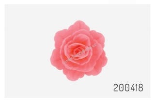 Oplatková růže střední růžová - 1 kus