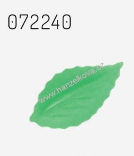 Dekorace z jedlého papíru - lístek pistáciově zelený 10ks