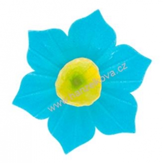 Dekorace z jedlého papíru Narcis modrý - 1 kus