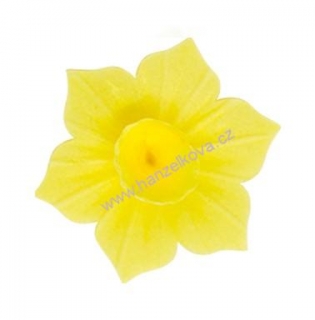Dekorace z jedlého papíru Narcis žlutý - 1 kus