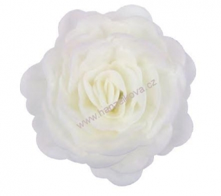 Dekorace z jedlého papíru Růže čínská XL bílá