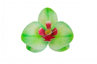 Dekorace z jedlého papíru - orchidej zelená 1ks