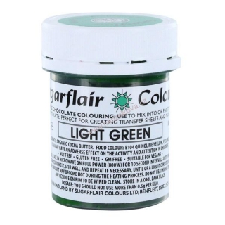 Barva na bázi kakaového másla Sugarflair Light Green 35g