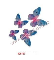Motýlci z jedlého papíru modří - 87 ks