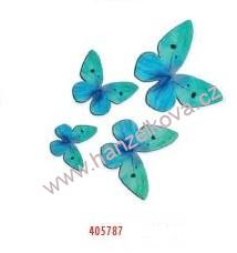 Motýlci z jedlého papíru sv. modří - 87 ks