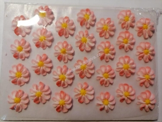 Cukrové zdobení - Gerbery růžové melírované