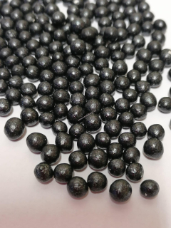 Cukrové kuličky perleťové grafitové/černé 80g