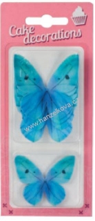 Motýlci z jedlého papíru sv. modří - 8ks