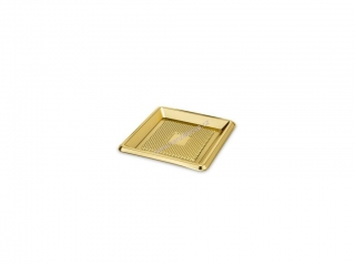 Podložka na minidezerty zlatá 9,5x9,5cm