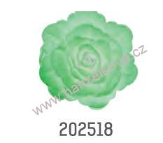 Oplatková růže střední stínovaná zelená - 1 kus