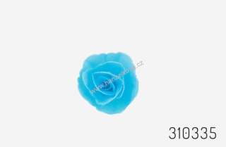 Oplatková růže malá modrá - 1 kus