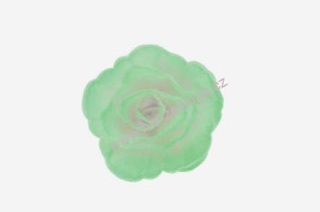 Oplatková růže malá stínovaná zelená - 1 kus